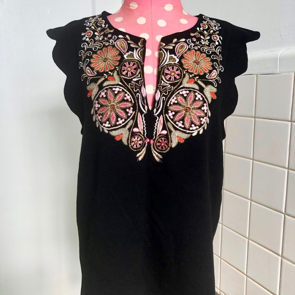 Anthropologie Akemi Kin Binah Scallop Shell Blouse - Picture 3 of 7